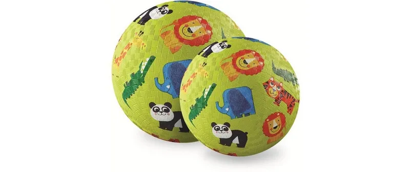 Crocodile Creek Spielball naturalkautschuk Dschungelmotiv 13 cm