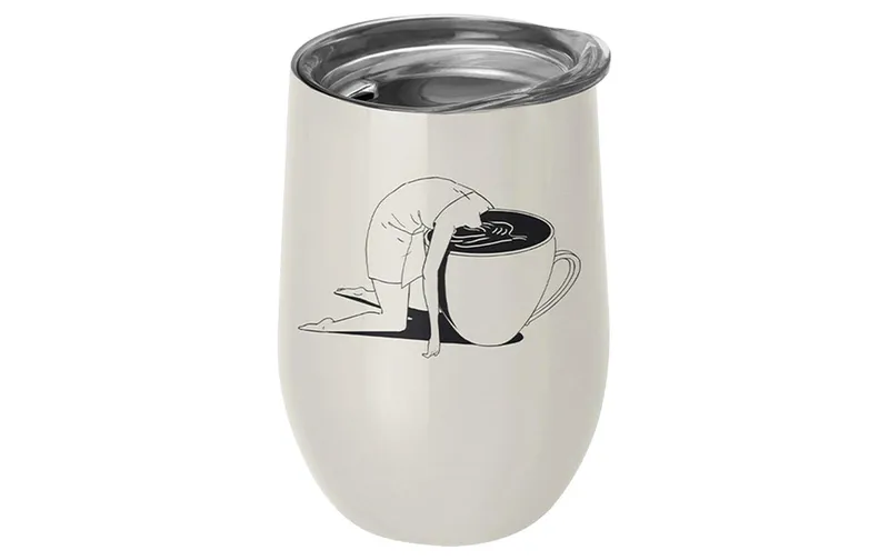 BioLoco Thermobecher Office-Take a sip 420 ml, grigio