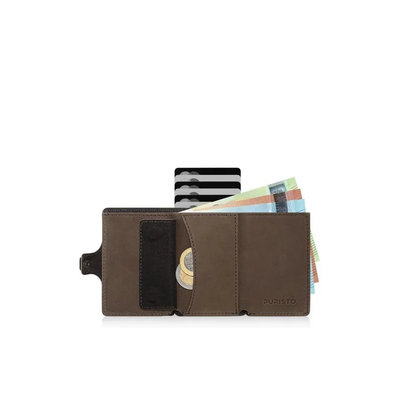 Puristo Vintage 7s Magnet Slim Leder Braun