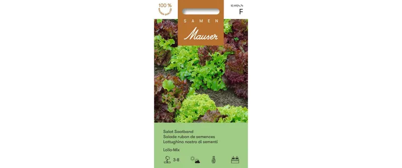 Samen Mauser Saatband Urban Gardening Salat Lollo-Mix