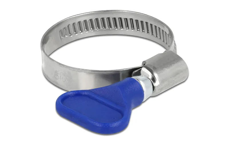 Delock Schlauchschelle Edelstahl 400 SS 25-40 mm, blu 5 pezzi
