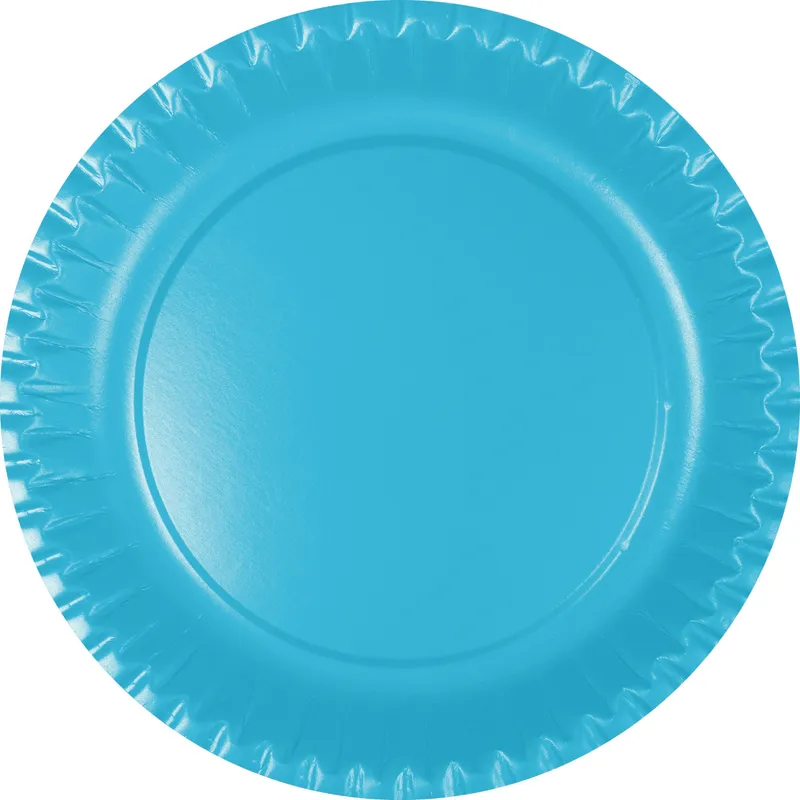 Einwegteller blau 23 cm 10 Stk.
