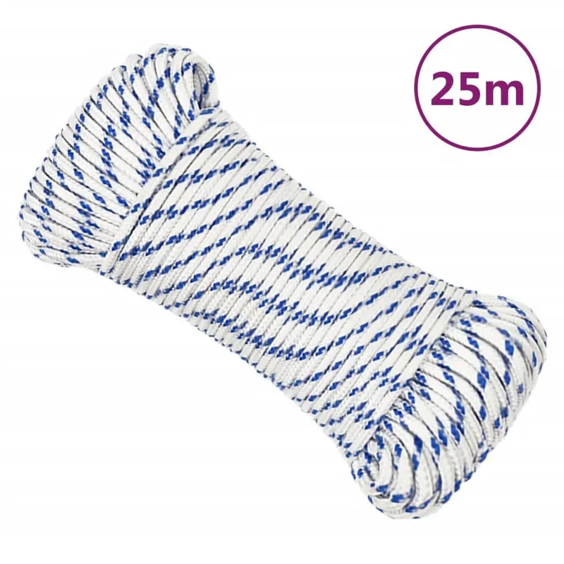 Bootsseil bianco 3 mm 25 m Polypropylen