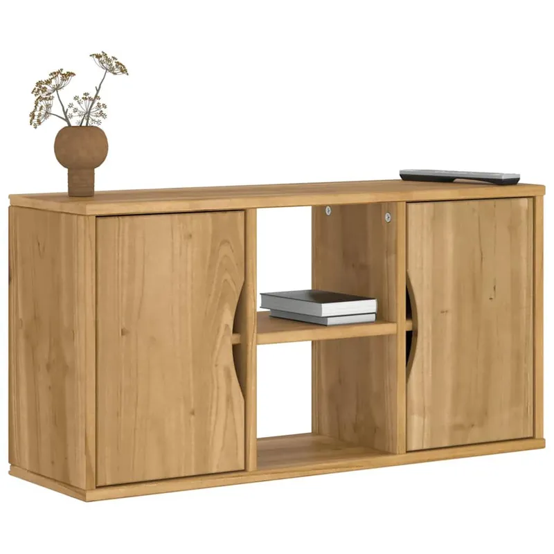 TV-Schrank ODDA 79x24x40 cm legno massiccio pino