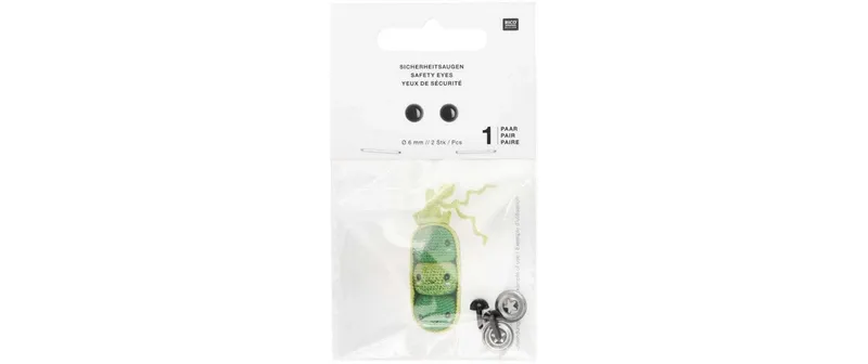 Rico Design Sicherheitsaugen 6 mm 2 pieces