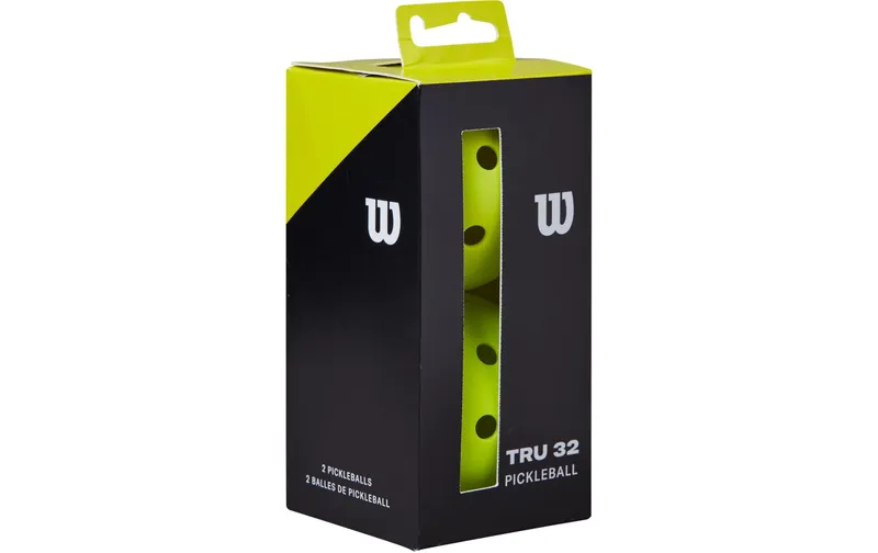 Wilson Pickleball Bälle Tru 32 2er-Pack, Gelb
