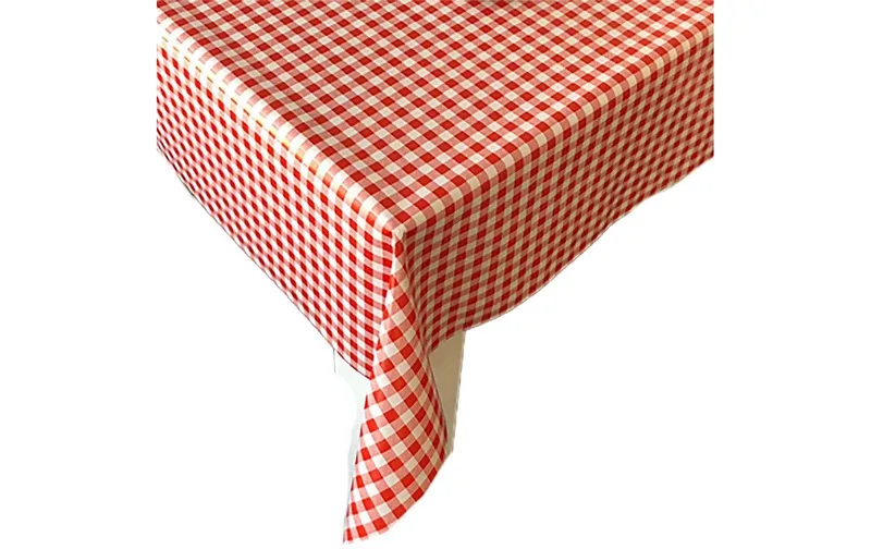Hubatka nappe Ideal, Karo rouge, 140 x 170 cm