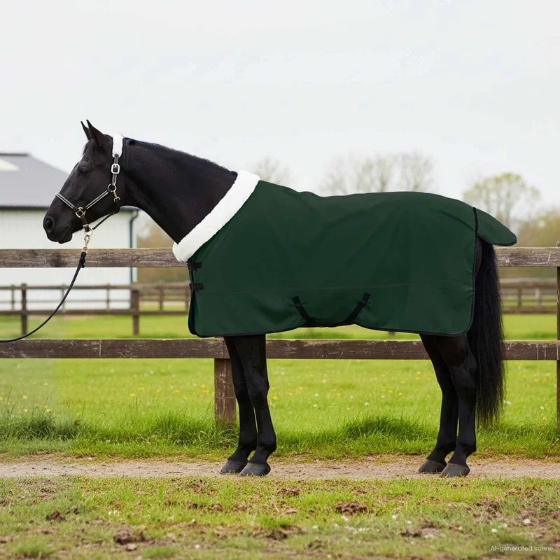 Pferdedecke Dunkelgrün 125 cm Polarfleece