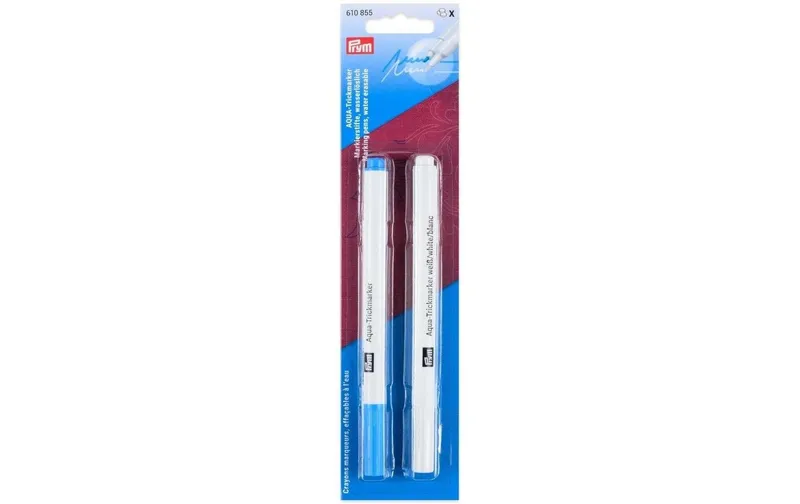 Prym Trick-Marker Aqua türkis / weiss 2 Stk., wasserlöslich