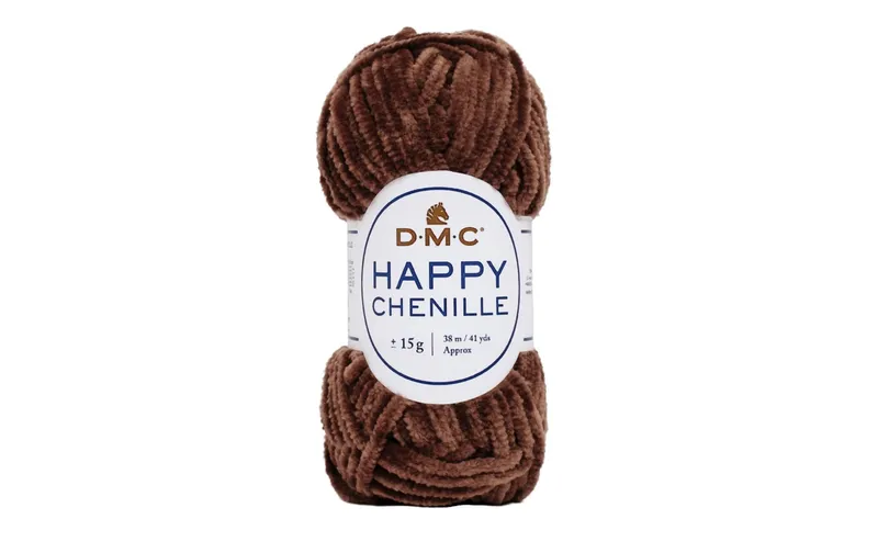 DMC Wolle Happy Chenille marrone, 38 m