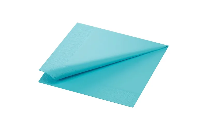 Duni Papierservietten 171548 40 cm x 40 cm, 250 pezzi, blu/Mint