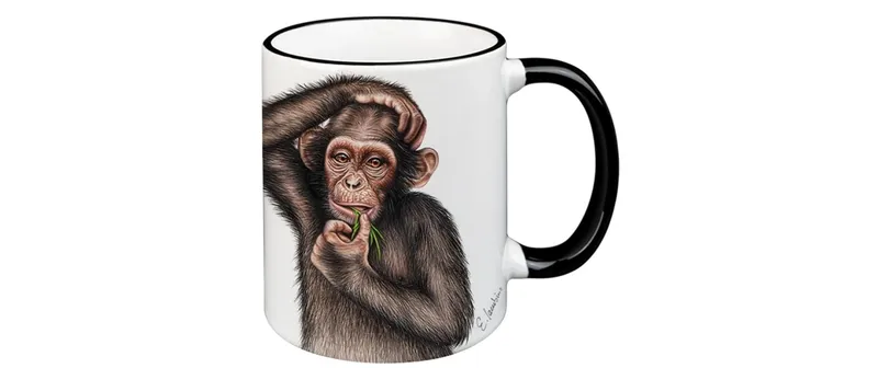 creanorm Tasse Affe 330 ml, 1 pièces, blanc