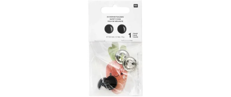 Rico Design Sicherheitsaugen 16.5 mm 2 pezzi