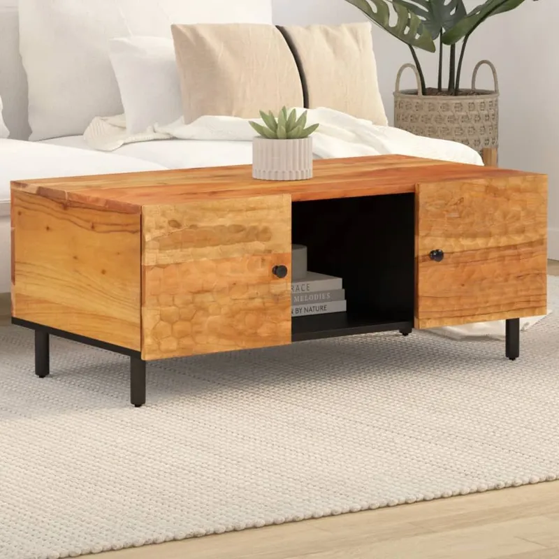 Couchtisch 100x54x40 cm legno massiccio acacia
