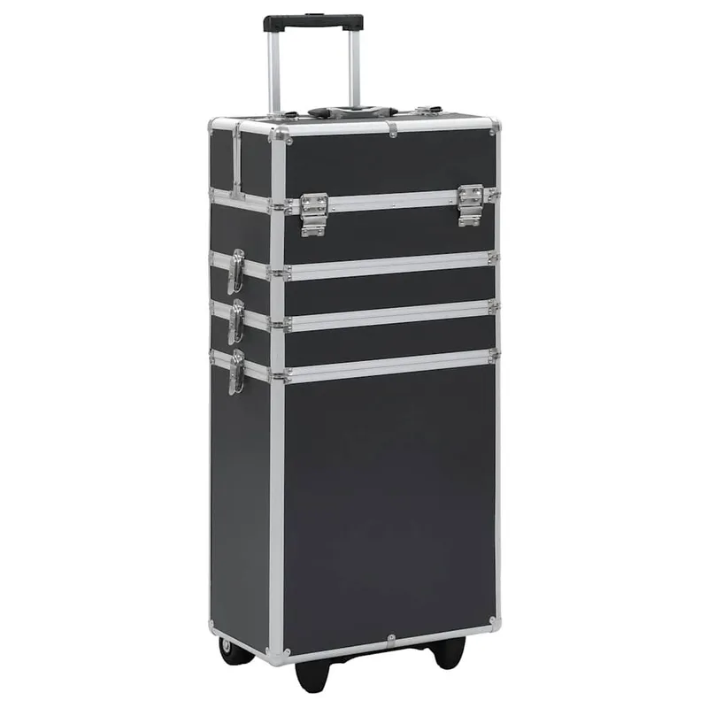 Chariot de maquillage Aluminium Noir