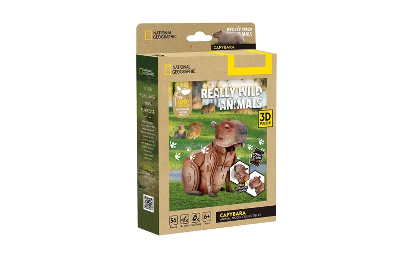CubicFun Puzzle Wasserschwein 3D, 56 Teile