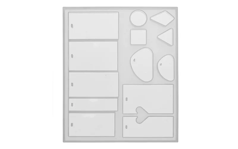 Désignation: Glorex Form aus Silikon 14.5 x 12 cm, 13-teilig, Anhänger