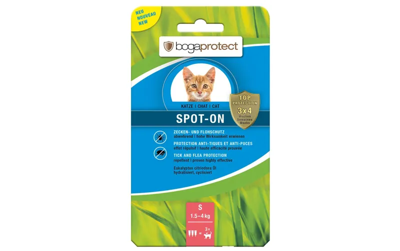 bogar Anti-Parasit-Tropfen bogaprotect Spot-on Katze S