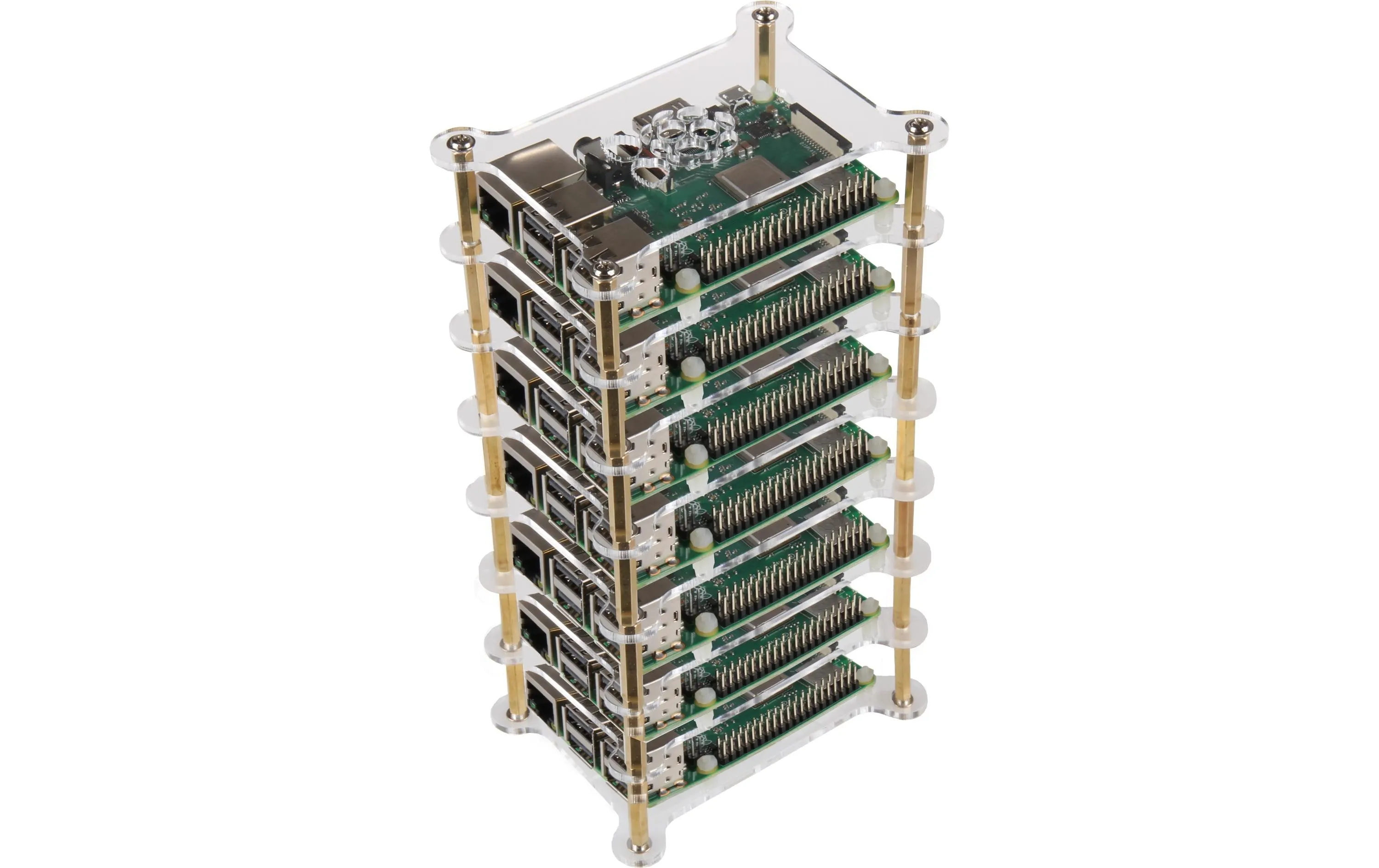 jOY-iT Gehäuse MAkerCase Tower RB-Case+19 für 7 Raspberry Pi