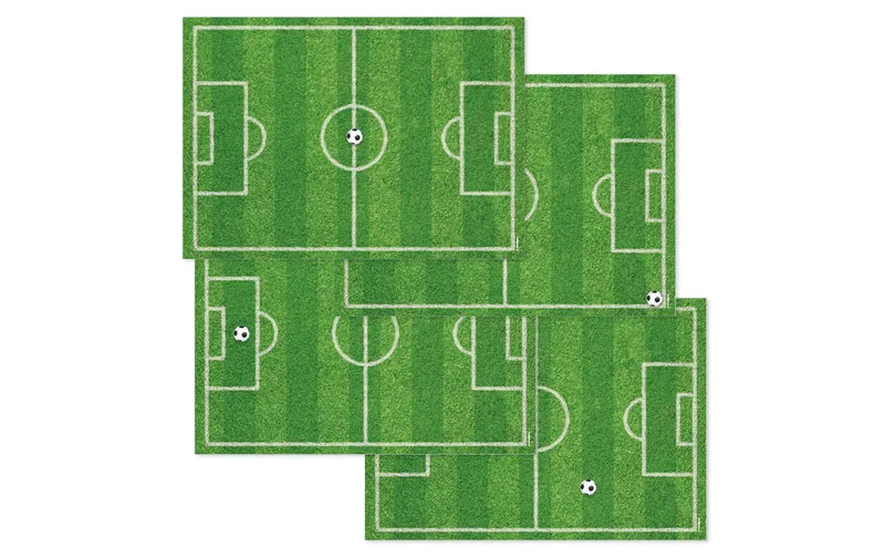 Trendform Tischset Football 29.7 cm x 42 cm, 4 Sujets à 12 Blatt