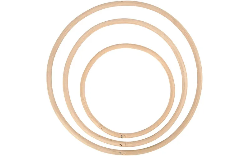 Creativ Company Holzartikel Bambusringe 3 pièces