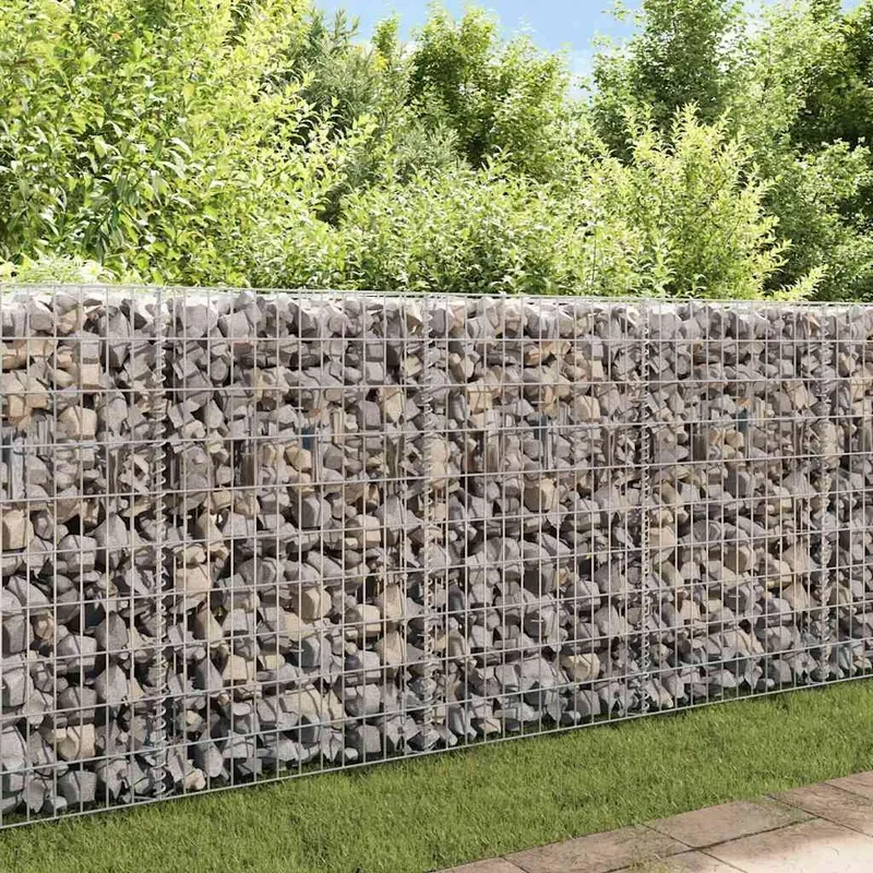 Gabionenwand Verzinkter Stahl 450×30×100 cm