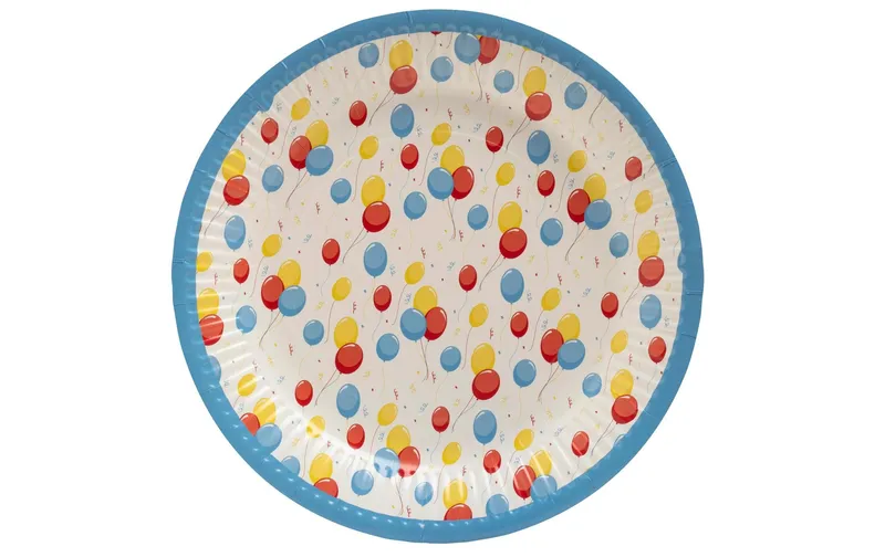 PRO nappe Einwegteller Geburtstag 10 pièces, multicolore
