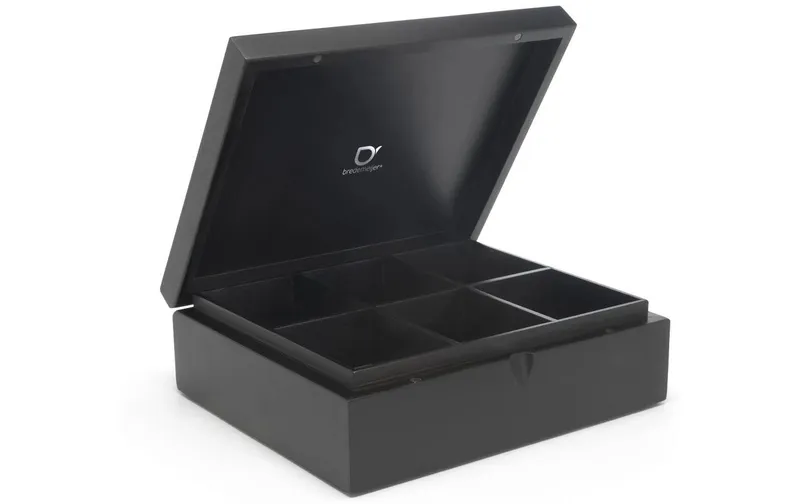 Bredemeijer Teebeutel-Box 6 Fächer, nero