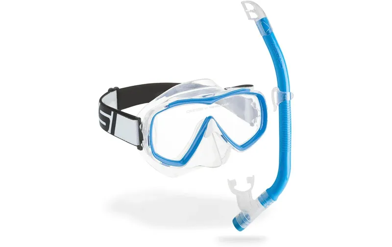CRESSI Estrella Junior + Top Snorkel Combo Blue