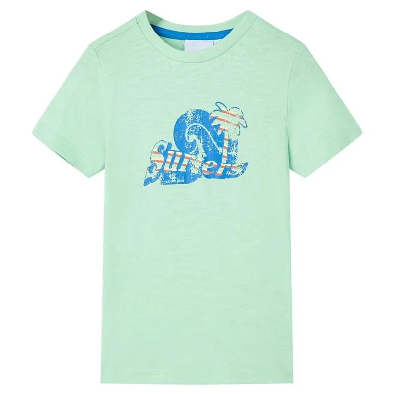 T-shirt pour enfants vert clair 128