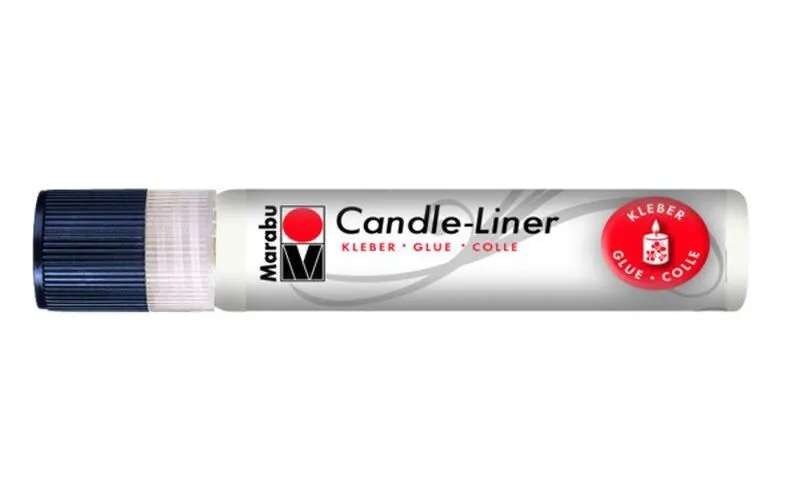 Marabu Kerzenmalfarbe Candle-Liner Kleber 25 ml, transparent
