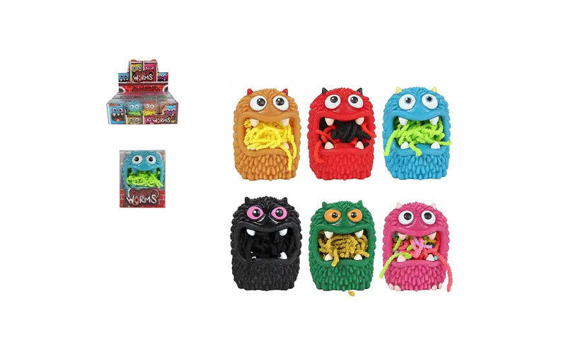 Sombo Creepy Worms Monster 8 cm, assortiert