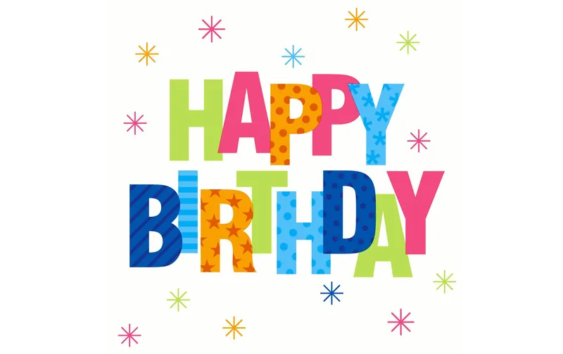 Paper + Design Papierservietten Birthday Stars 33 cm x 33 cm, 20 pezzi