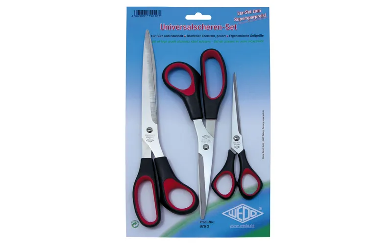 WEDO Schere Universal 3er-Set