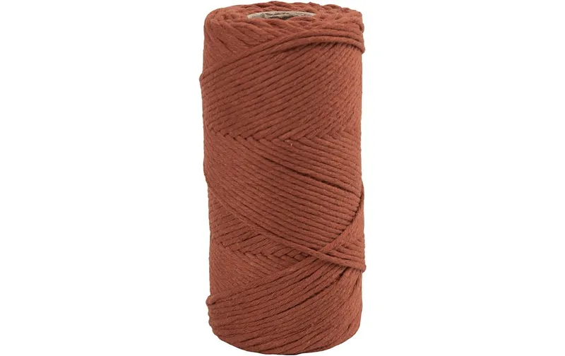 Creativ Company Baumwollgarn Macramé Kordel Orange