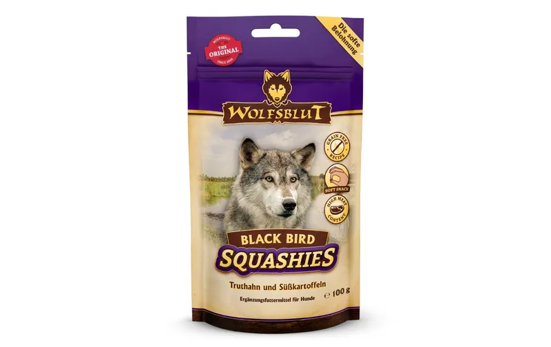 Wolfsblut Nassfutter Softer Snack Squashies Black Bird, 100g