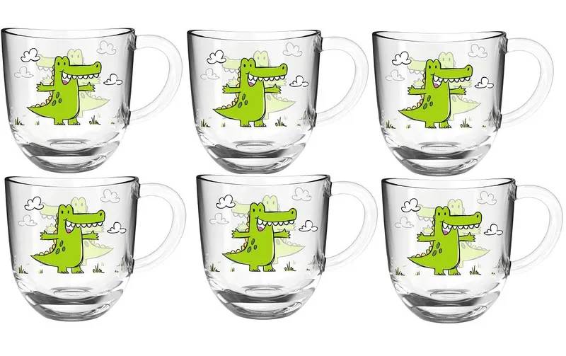 LEONARDO Kindertasse Bambini Krokodil, 6-teilig