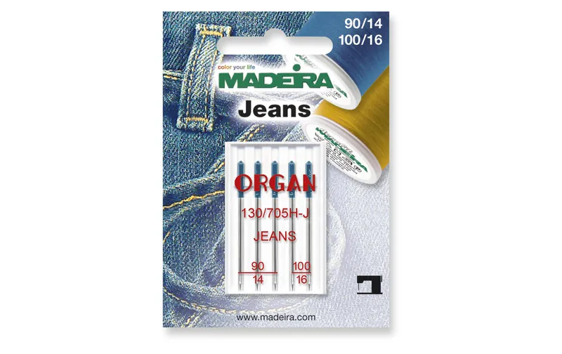 Madeira Maschinennadel pour Jeans 90/14 100/16 5 pièces