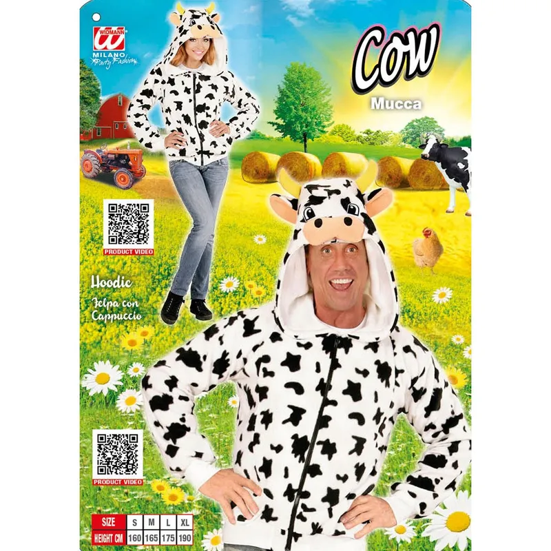 Kostümjacke Kuh S mehrfarbig