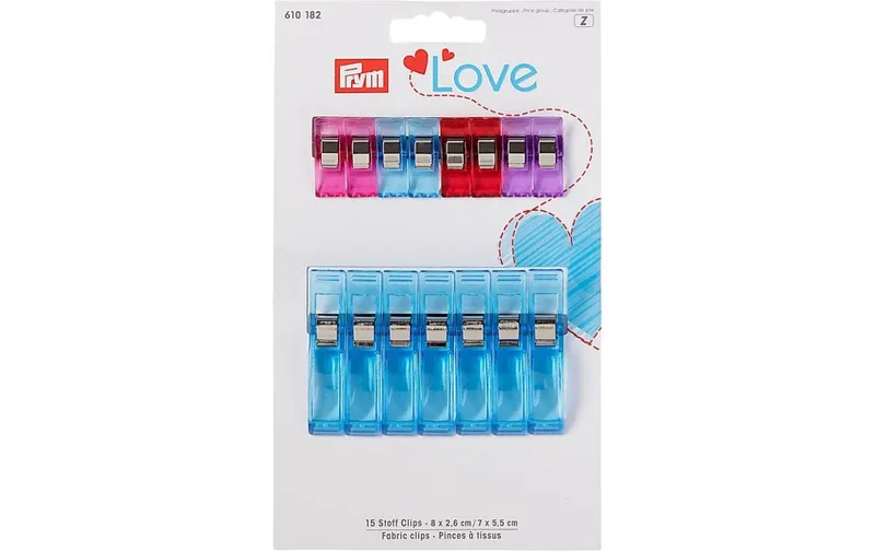 Prym Love tessutoclips 15 pezzi