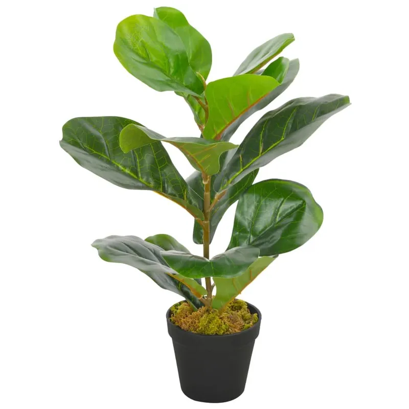 Künstliche Pflanze Geigen-Feige mit Topf verde 45 cm