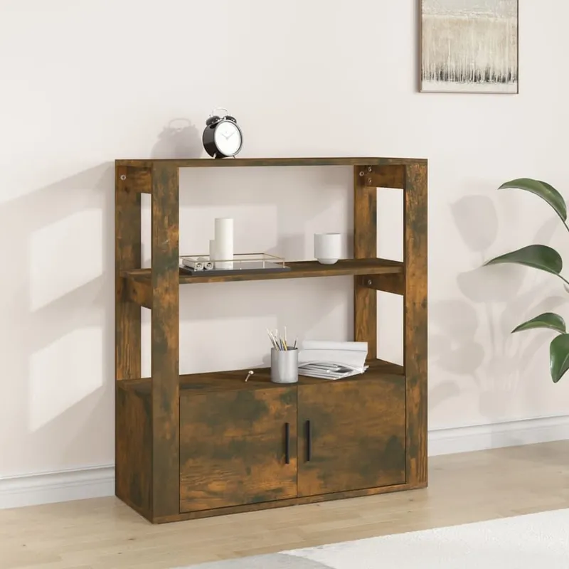 Sideboard Räuchereiche 80x30x90 cm derivato del legno
