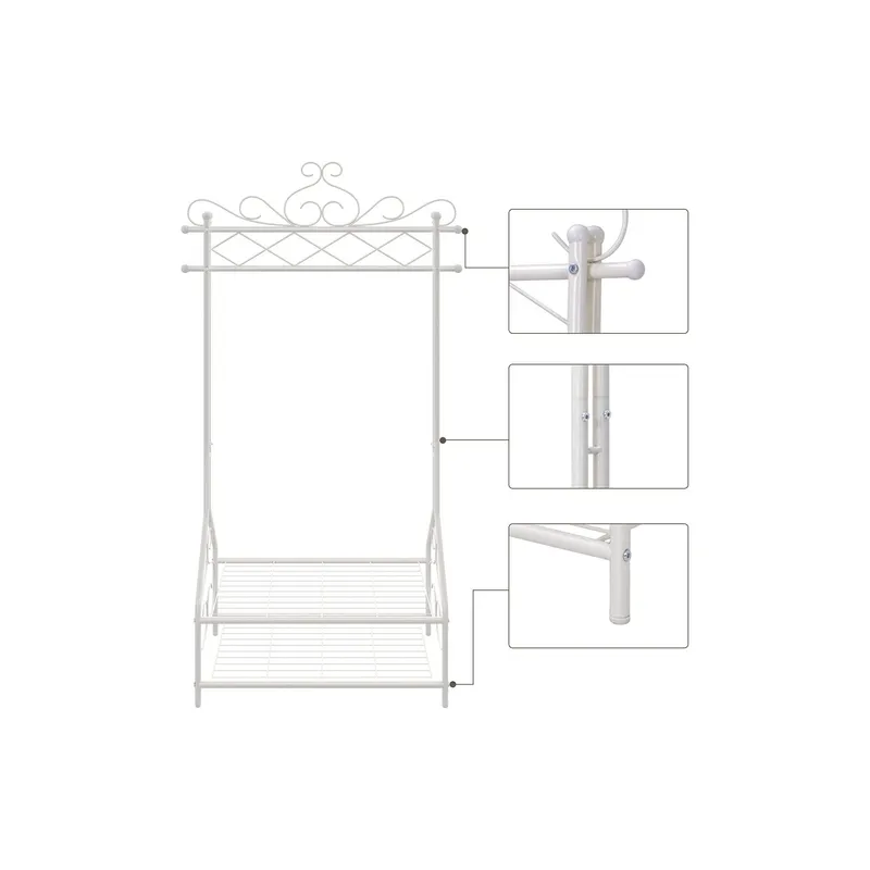 Songmics Armoire avec espace pour chaussures 92 x 173 x 41 cm, Beige