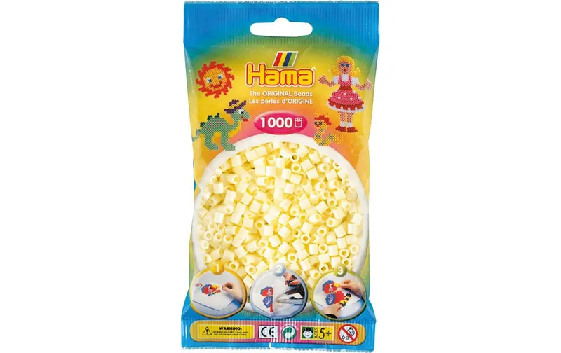 Hama Bügelperlen midi creme, 1000 Stk Gelb