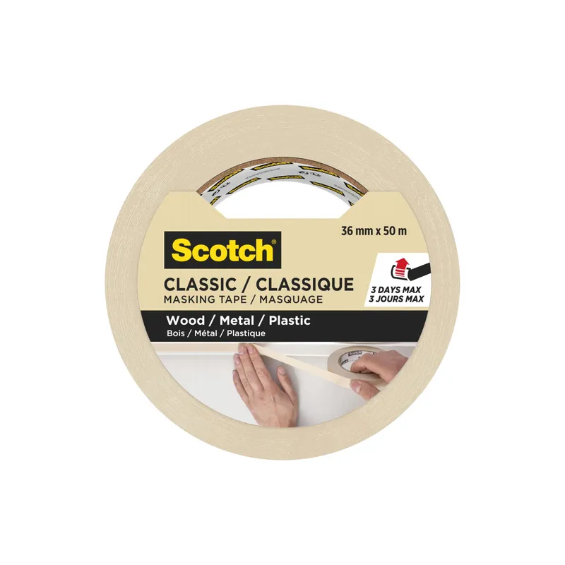 Scotch Malerabdeckband Scotch Classic 3650 36 mm x 50 m, Beige