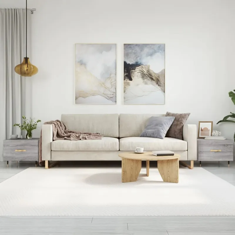 Couchtische 2 Stk. grigio Sonoma 50x50x40 cm derivato del legno