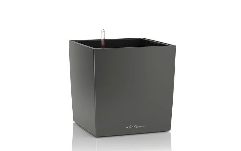 Lechuza Blumentopf Cube 50 Anthrazit metallic