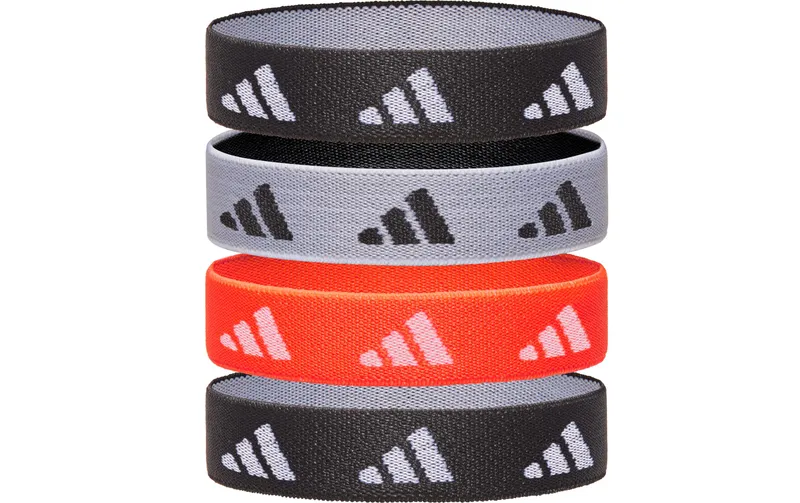 adidas Hair Ties black, white, Solar red