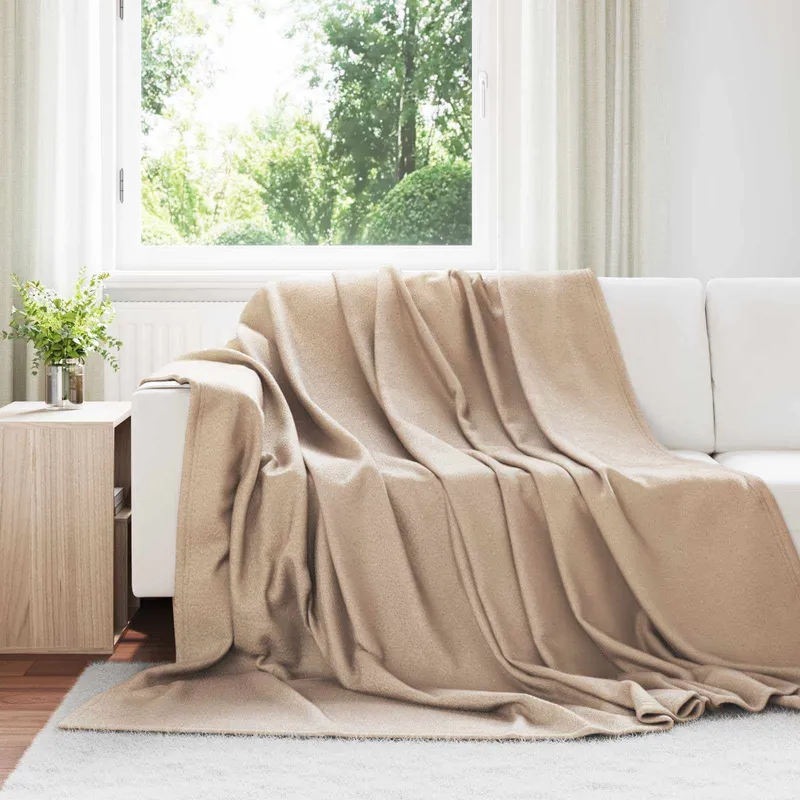 Wohndecken 6 stk. Kamel 240 x 220 cm 4.28 kg Fleece