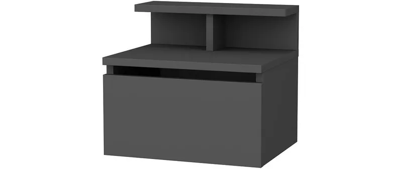 Woody Fashion Nachttisch Alice 39.8 x 35 cm, noir